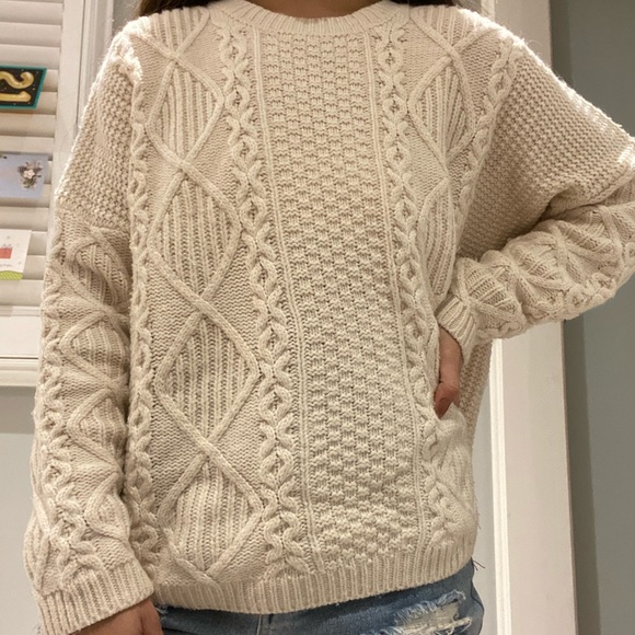 Top Shop Cable Knit Sweater - Picture 2 of 2